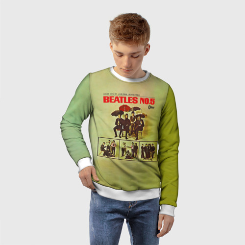 Детский свитшот 3D Beatles N0.5, цвет 3D печать - фото 3