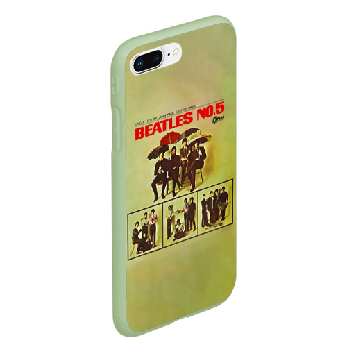 Чехол для iPhone 7Plus/8 Plus матовый Beatles N0.5, цвет салатовый - фото 3