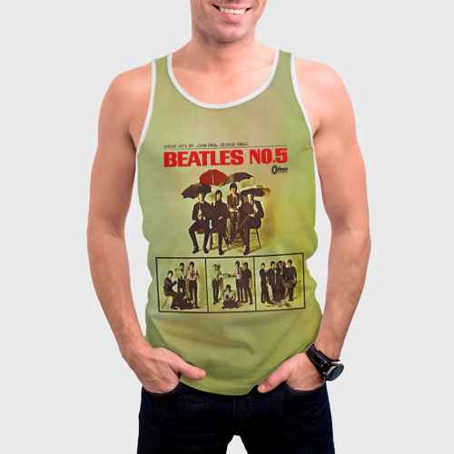 Мужская майка 3D Beatles N0.5, цвет 3D печать - фото 3