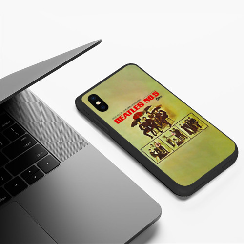 Чехол для iPhone XS Max матовый Beatles N0.5, цвет черный - фото 5