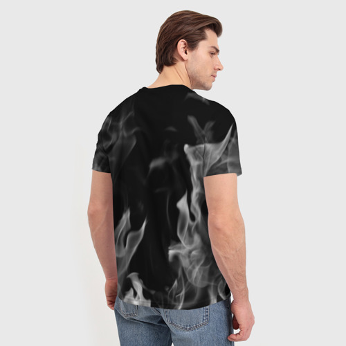 Мужская футболка 3D Evanescence - пламя, цвет 3D печать - фото 4