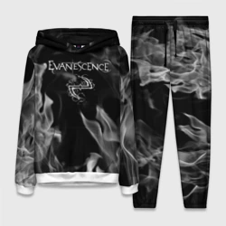 Женский костюм с толстовкой 3D Evanescence - пламя
