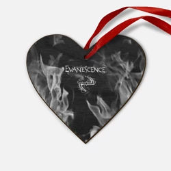Деревянная игрушка Сердце Evanescence - пламя