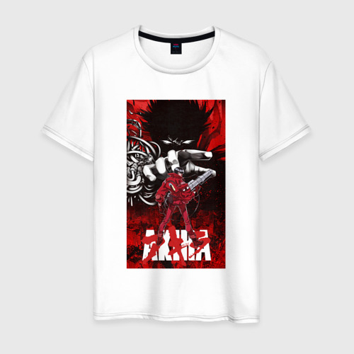 Мужская футболка из хлопка с принтом Akira anime Cyberpunk, вид спереди №1
