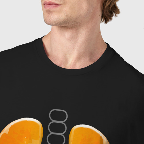 Мужская футболка хлопок Настроение - новый год, цвет черный - фото 6
