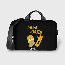 Сумка для ноутбука 3D Papa Roach, Гомер Симпсон