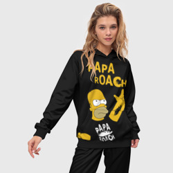 Женский костюм с толстовкой 3D Papa Roach, Гомер Симпсон - фото 2