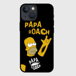 Чехол для iPhone 13 mini Papa Roach, Гомер Симпсон