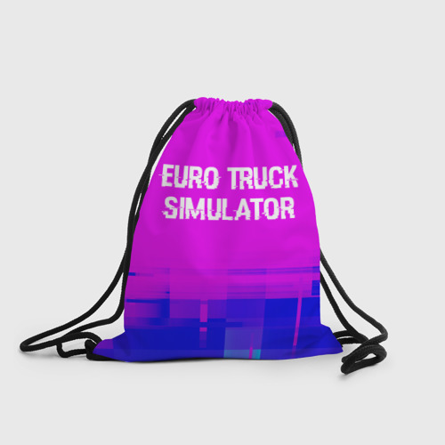 Рюкзак-мешок 3D Euro Truck Simulator Glitch Text Effect