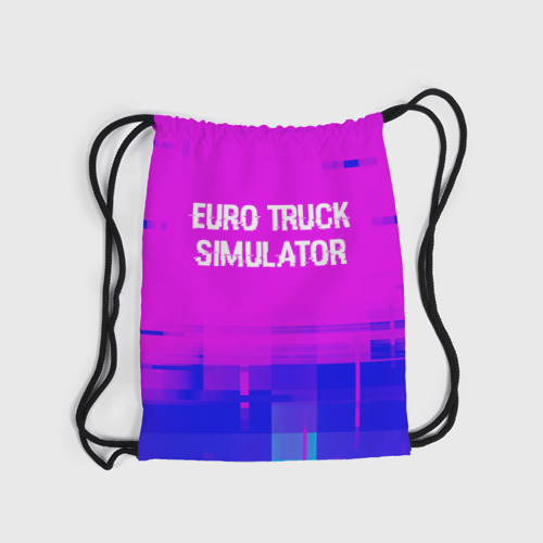 Рюкзак-мешок 3D Euro Truck Simulator Glitch Text Effect - фото 6