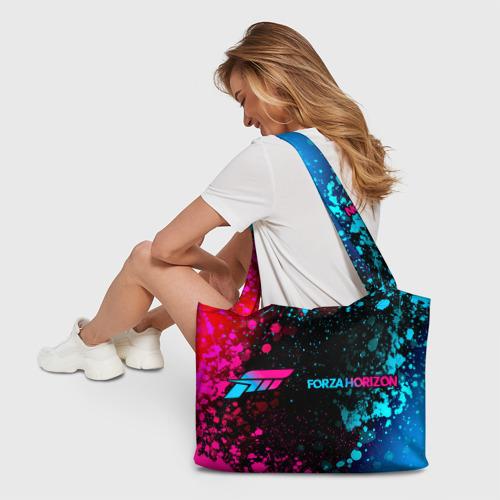 Пляжная сумка 3D Forza Horizon - Neon Gradient - фото 6