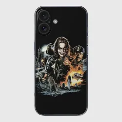 Чехол для iPhone 16 силиконовый с защитой камеры Фильм "Ворон", Постер The Crow
