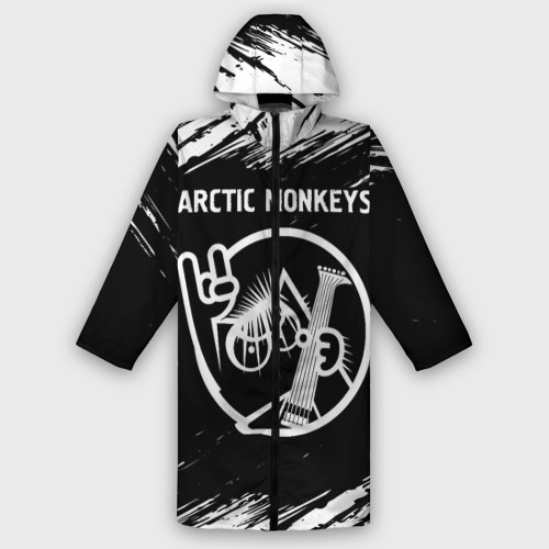 Женский дождевик 3D Arctic Monkeys - кот - Краски, цвет белый