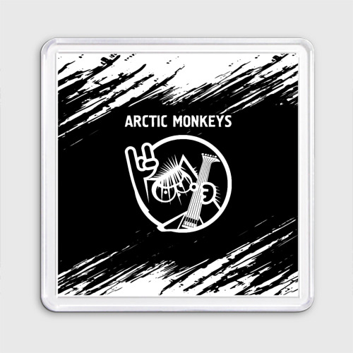 Магнит 55*55 Arctic Monkeys - кот - Краски