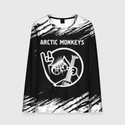 Мужской лонгслив 3D Arctic Monkeys - кот - Краски