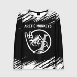 Женский лонгслив 3D Arctic Monkeys - кот - Краски