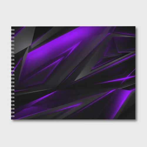 Альбом для рисования Geometry Черный и фиолетовый