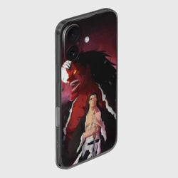 Чехол для iPhone 16 силиконовый с защитой камеры Зараки Кенпачи - фото 2