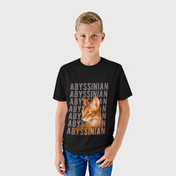 Детская футболка 3D Кот абиссинец - фото 2