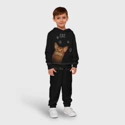Детский костюм с толстовкой 3D Кошка абиссинец - фото 2