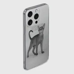 Чехол для iPhone 15 Pro Max силиконовый с защитой камеры Котенок абиссинец - фото 2