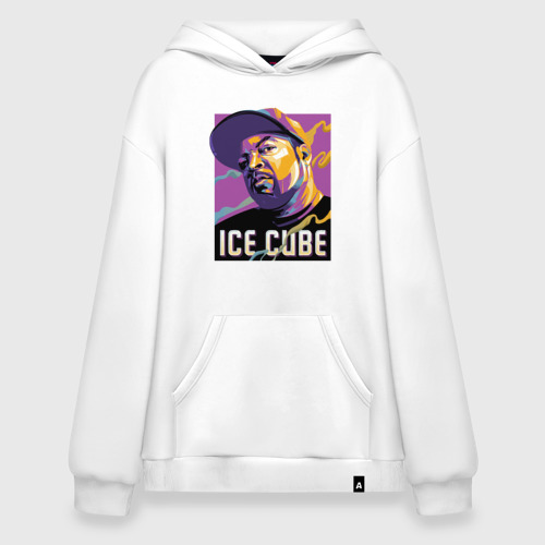 Худи SuperOversize хлопок Ice Cube, цвет белый