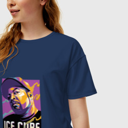 Женская футболка хлопок Oversize Ice Cube - фото 2