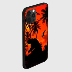 Чехол для iPhone 12 Pro Max Тиранозавр, диплодок и птерозавр - dinosaurs jurassic period - фото 2