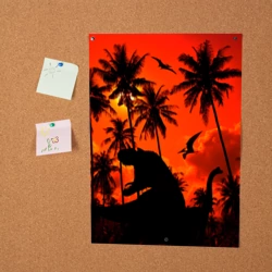 Постер Тиранозавр, диплодок и птерозавр - dinosaurs jurassic period - фото 2