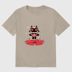 Женская футболка хлопок Oversize Cult of the Lamb