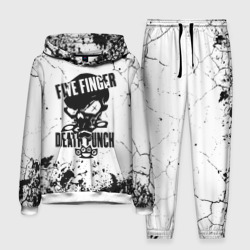 Мужской костюм с толстовкой 3D Five Finger Death Punch - мелкие трещины