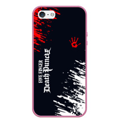 Чехол для iPhone 5/5S матовый Five Finger Death Punch - краска