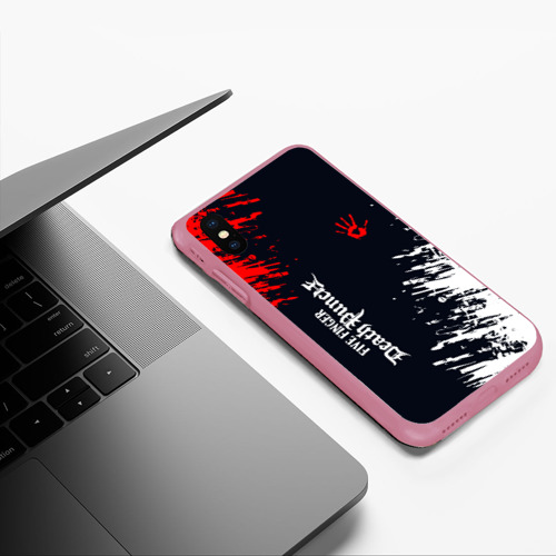 Чехол для iPhone XS Max матовый с принтом Five Finger Death Punch - краска, фото #5