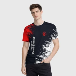 Мужская футболка 3D Five Finger Death Punch - краска - фото 2