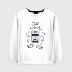 Детский лонгслив хлопок Приставка retro nes - old school