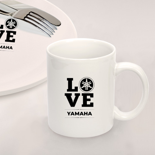 Набор: тарелка + кружка Yamaha Love Classic - фото 2