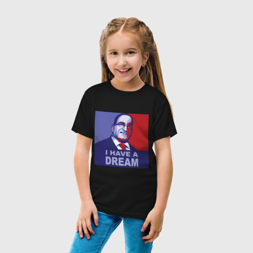 Детская футболка хлопок Сенатор - У меня есть мечта, цвет черный - фото 5