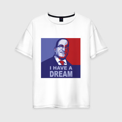 Женская футболка хлопок Oversize Сенатор - У меня есть мечта