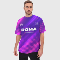 Мужская футболка oversize 3D Roma Legendary Sport Grunge - фото 2