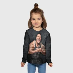 Детский лонгслив 3D Dwayne Douglas Johnson - фото 2