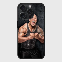 Чехол силиконовый для Apple iPhone 15 Pro Мax матовый Dwayne Douglas Johnson