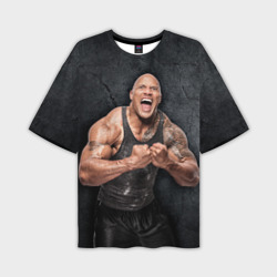 Мужская футболка oversize 3D Dwayne Douglas Johnson