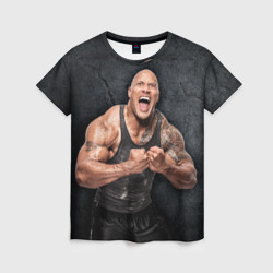 Женская футболка 3D Dwayne Douglas Johnson