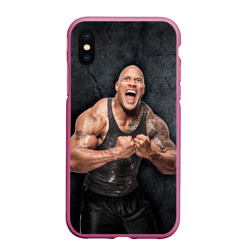 Чехол для iPhone XS Max матовый Dwayne Douglas Johnson