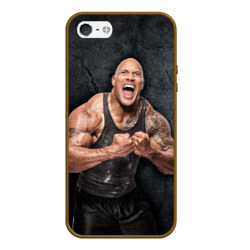 Чехол для iPhone 5/5S матовый Dwayne Douglas Johnson