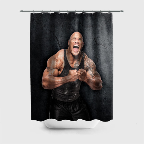 Штора 3D для ванной Dwayne Douglas Johnson