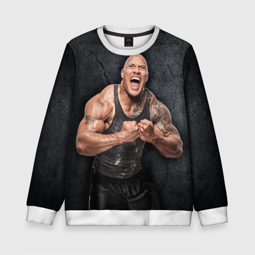 Детский свитшот 3D Dwayne Douglas Johnson, цвет 3D печать