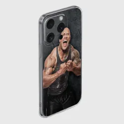 Чехол для iPhone 15 Pro Max силиконовый с защитой камеры Dwayne Douglas Johnson - фото 2
