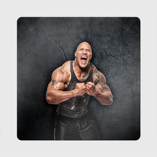 Магнит виниловый Квадрат Dwayne Douglas Johnson