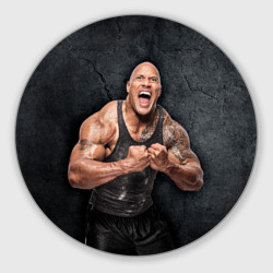 Круглый коврик для мышки Dwayne Douglas Johnson